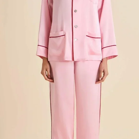 UK LUXURY Olivia Von Halle100% HIGH Quality Silk Pajamas- NEVER Worn-